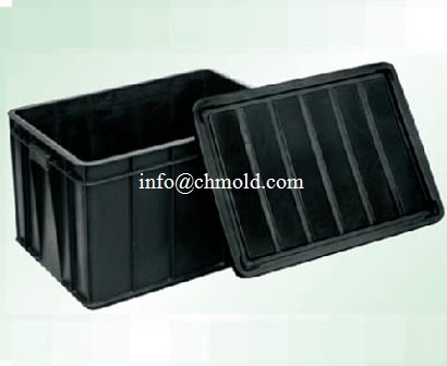 Circulating Plastic Crate Injection Mould 015