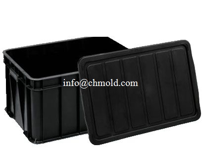 Static-free Plastic Crate Injection Mould 025