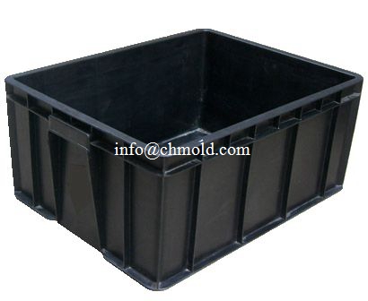 Static-free Plastic Crate Injection Mould 028